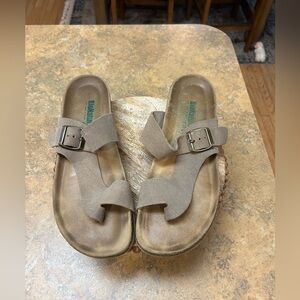 BioNatura Tan Taupe Suede Sandals